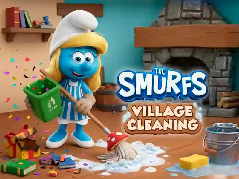 Xogo The Smurfs Village Cleaning en liña
