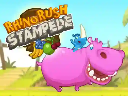 Xogo Rhino Rush Stampede en liña
