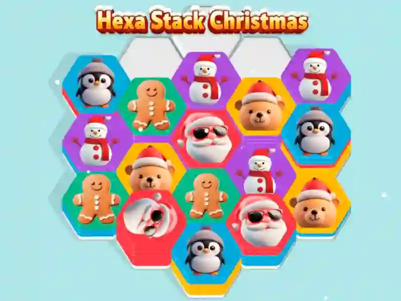 Xogo Hexa Stack Christmas en liña