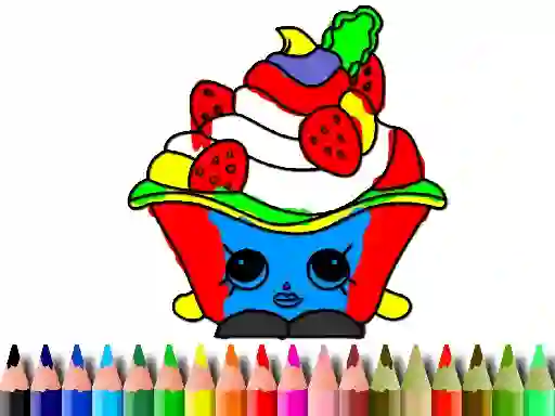 Xogo Back To School: Cake Coloring Book en liña