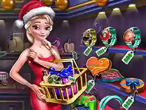 Xogo Ice Queen Shopping Xmas Gift en liña