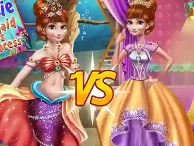 Xogo Anna mermaid vs princess en liña