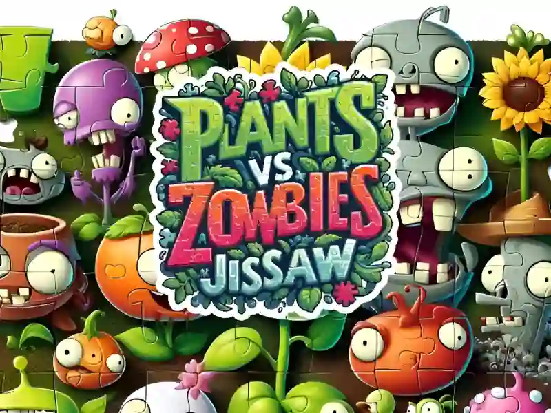Xogo Plants vs Zombies Jigsaw en liña