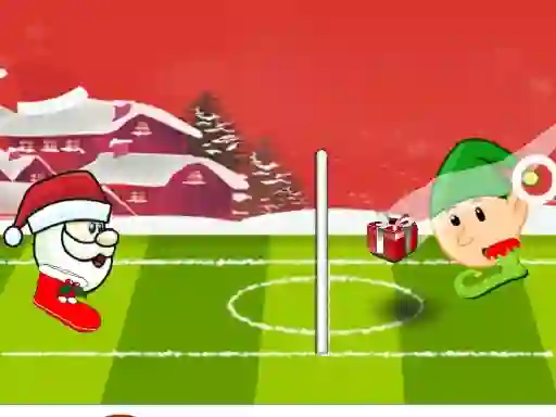 Xogo Santa winter head soccer en liña