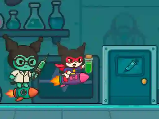 Xogo Kitty Kuro Lab Escape en liña