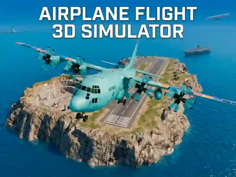 Xogo Airplane Flight 3D Simulator en liña