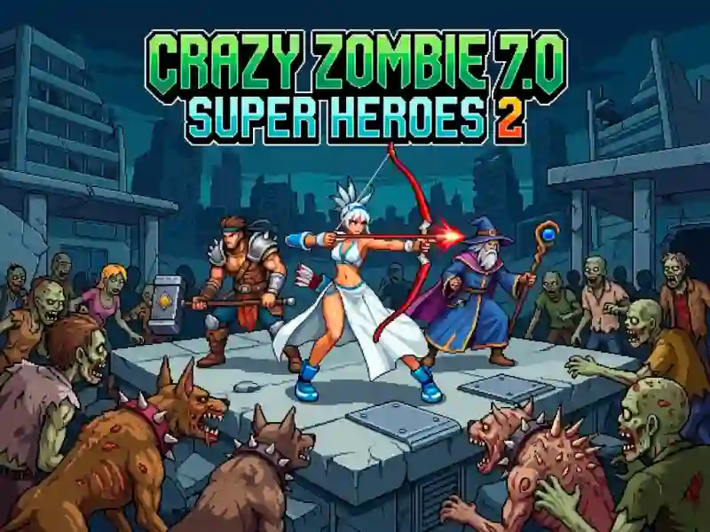 Xogo Crazy Zombie 7.0 Super Heroes 2 en liña