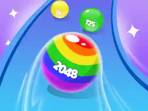 Xogo 2048 Run Gorgeous Balls en liña