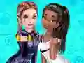 Xogo Elsa And Tiana Workout Buddies en liña