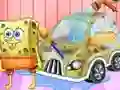 Xogo Spongebob Car Cleaning en liña