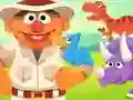 Xogo 123 Sesame Street: Ernie's Dinosaur Day Care en liña