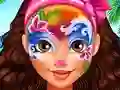 Xogo Oceania Princess Moana Face Art en liña