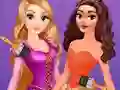 Xogo Disney Princesses Rainbow Dresses en liña