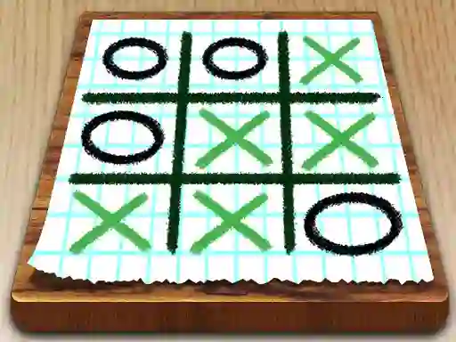Xogo Tic Tac Toe Paper Note en liña