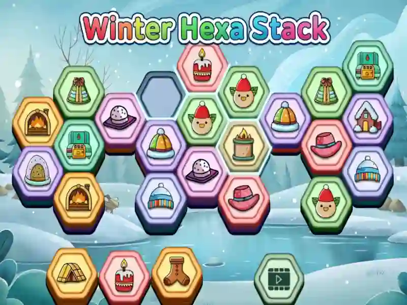 Xogo Winter Hexa Stack en liña