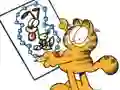 Xogo Garfield connects the dots en liña