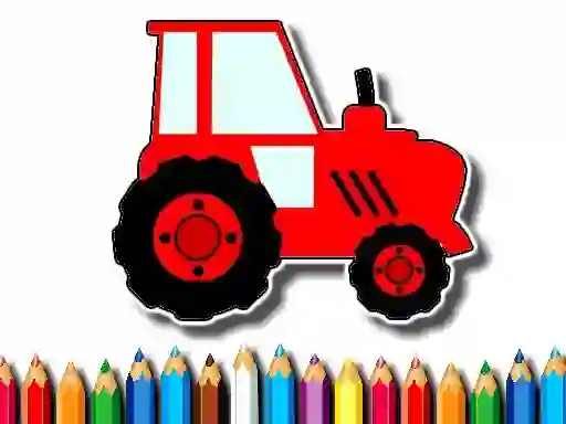 Xogo Easy Kids Coloring Tractor en liña