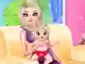 Xogo Princess Elsa Baby Born en liña