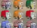 Xogo Garbage Trucks Matching en liña