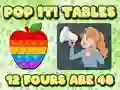 Xogo Pop It  Tables en liña