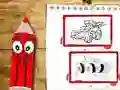 Xogo Back To School Cars Coloring Book en liña