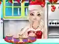 Xogo Frozen Christmas Cupcake Maker en liña