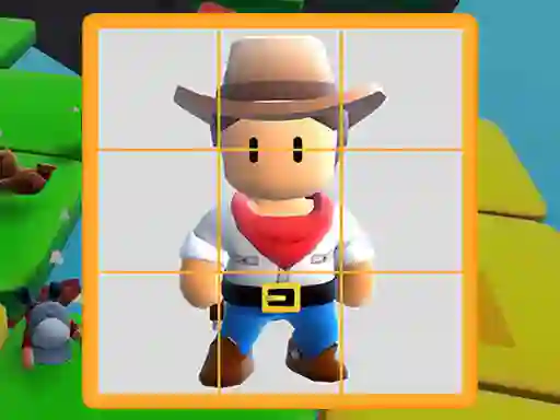 Xogo Stumble Boys Sliding Puzzle en liña