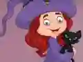 Xogo G2E Happy Witch Girl And Cat Room Escape en liña