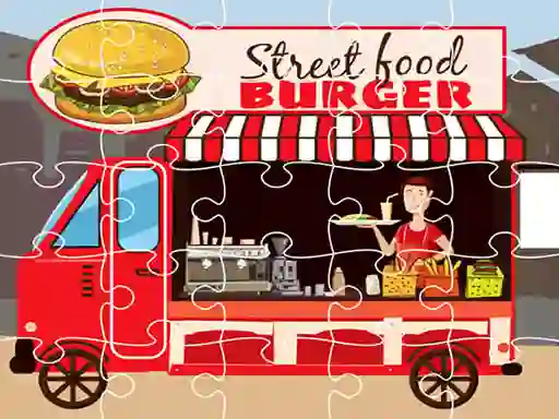 Xogo Burger Trucks Jigsaw en liña