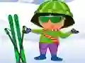 Xogo Dora Ski Dress up en liña