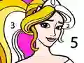 Xogo Princess Coloring By Number en liña