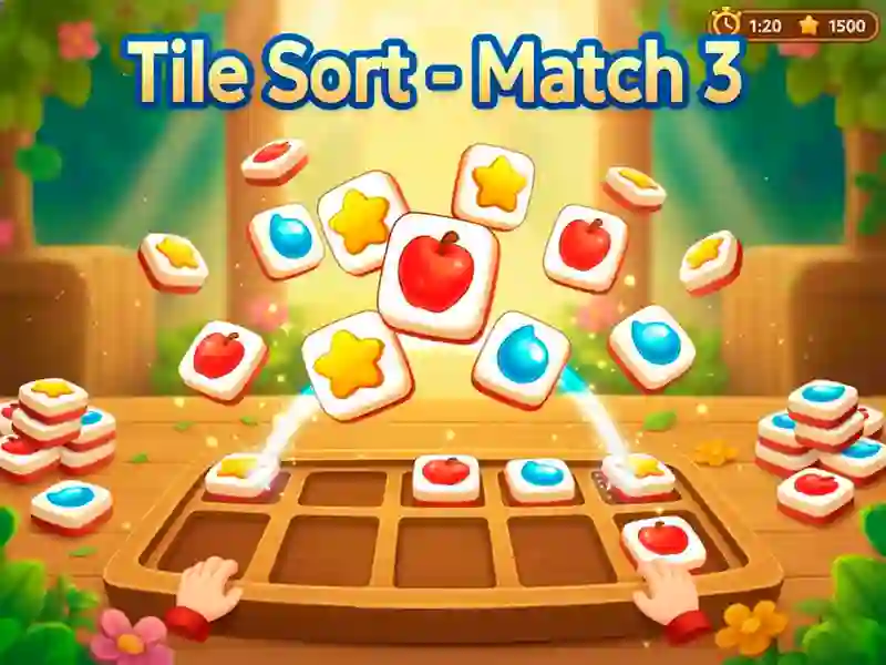 Xogo Tile Sort - Match 3 en liña