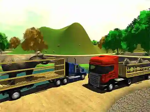 Xogo Offroad Animal Truck Transport Simulator 2020 en liña