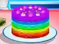 Xogo Cooking Rainbow Cake en liña