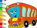 Xogo Coloring Book: Bus en liña