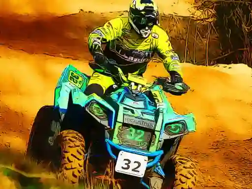 Xogo Extreme Quad Bike Jigsaw en liña