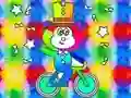 Xogo Coloring Book: Monkey Rides Unicycle en liña