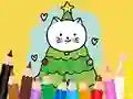 Xogo Coloring Book: Cats And Christmas Tree en liña