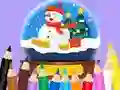 Xogo Coloring Book: Christmas Crystal Ball en liña