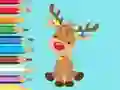 Xogo Coloring Book: Cute Christmas Reindeer en liña
