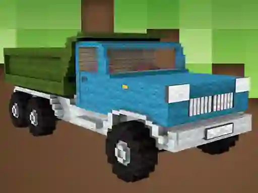 Xogo Blockcraft Truck Jigsaw en liña