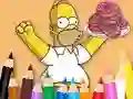 Xogo Coloring Book: Simpson Doughnut en liña