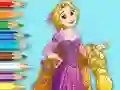 Xogo Coloring Book: Princess Rapunzel en liña