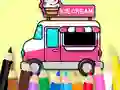 Xogo Coloring Book: Ice Cream Car en liña