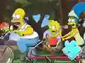 Xogo Jigsaw Puzzle: Simpson Family Riding en liña