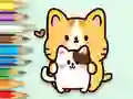 Xogo Coloring Book: Hugging Cat en liña