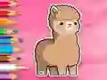 Xogo Coloring Book: Cute Alpaca en liña