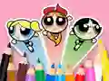 Xogo Coloring Book: The Powerpuff Girls en liña