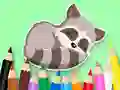 Xogo Coloring Book: Baby Raccoon en liña