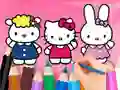 Xogo Coloring Book: Hello Kitty With Friends en liña